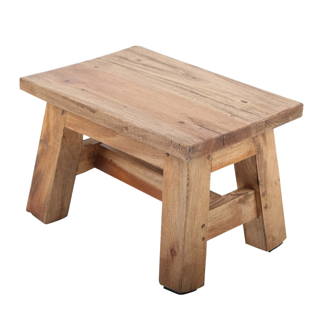 Taburete de madera de teca Adamo