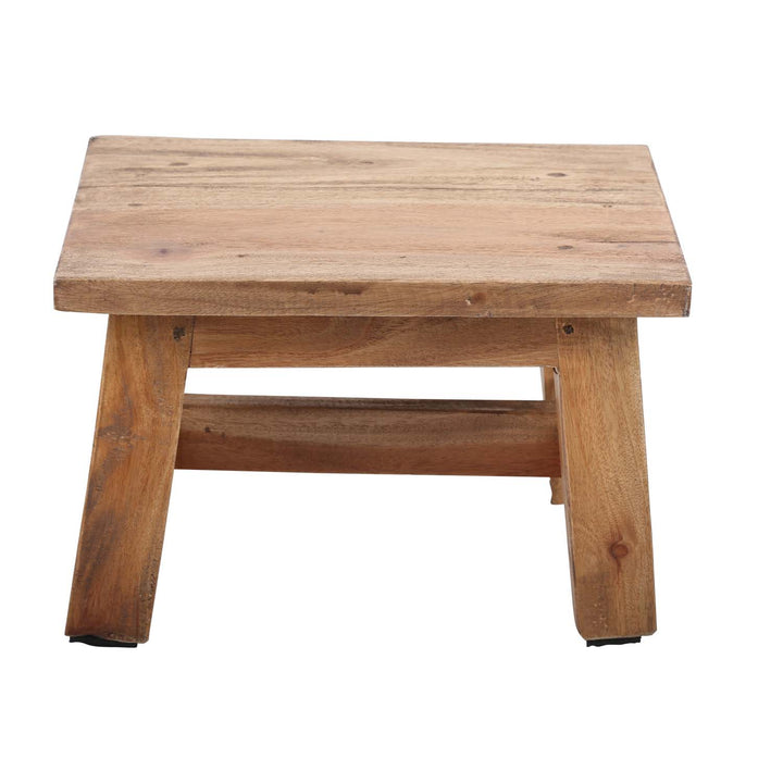 Taburete de madera de teca Adamo
