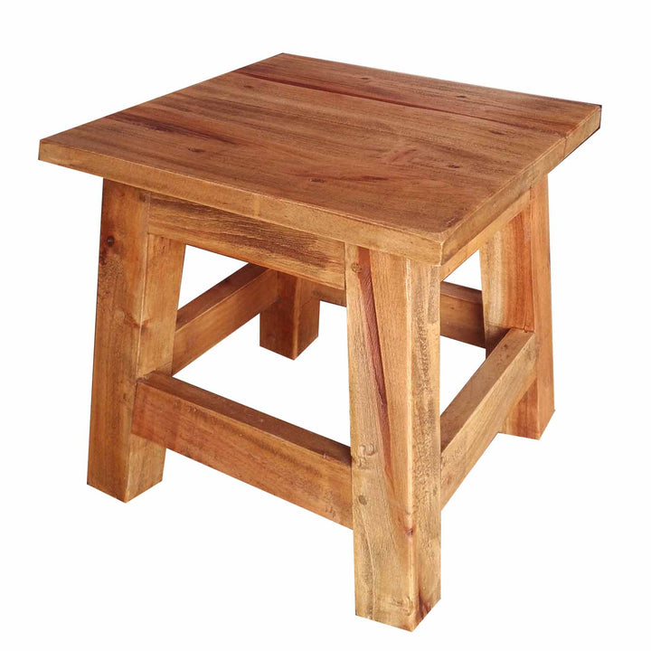 Taburete de madera de teca Aurora