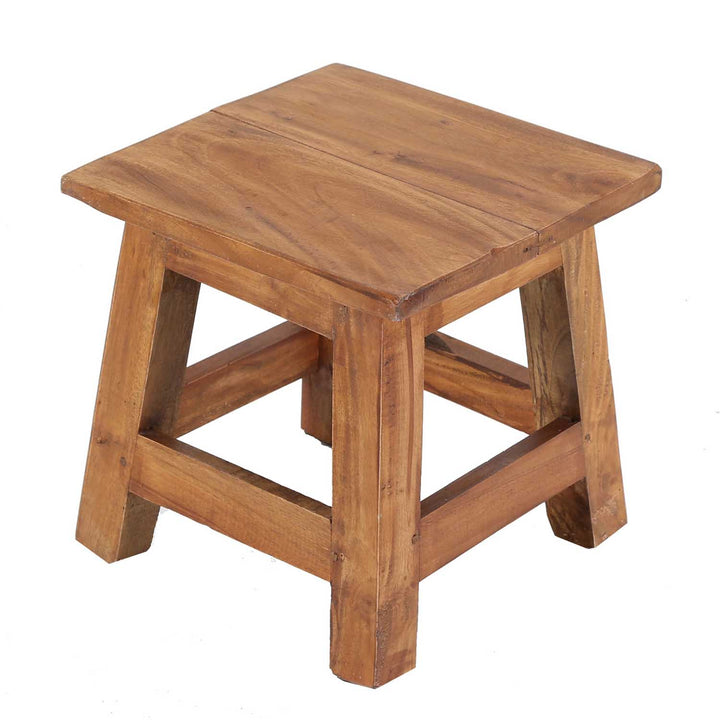 Taburete de madera de teca Aurora