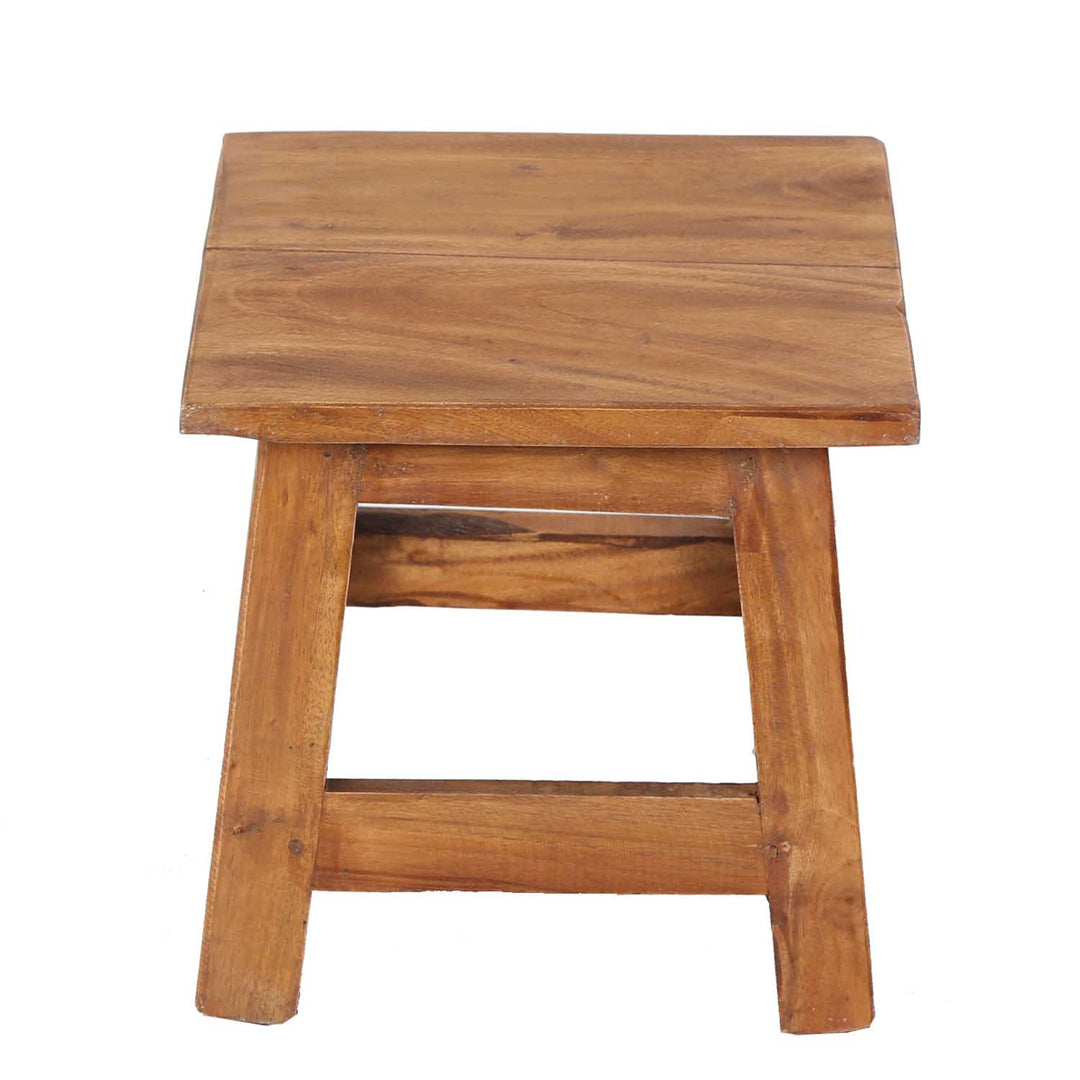 Taburete de madera de teca Aurora
