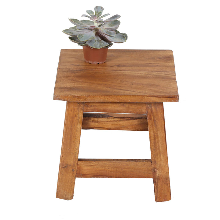 Taburete de madera de teca Aurora