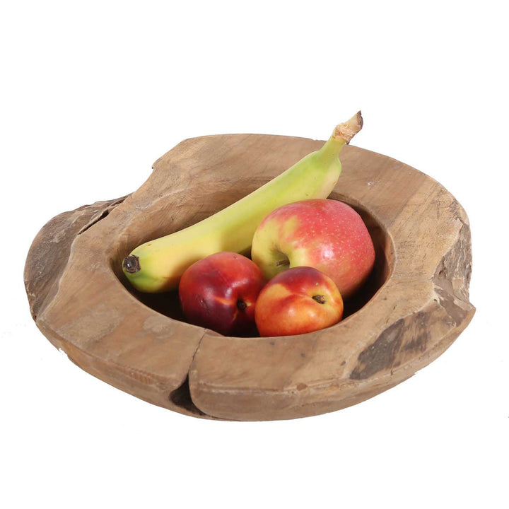 Cuenco de madera de teca Carlo