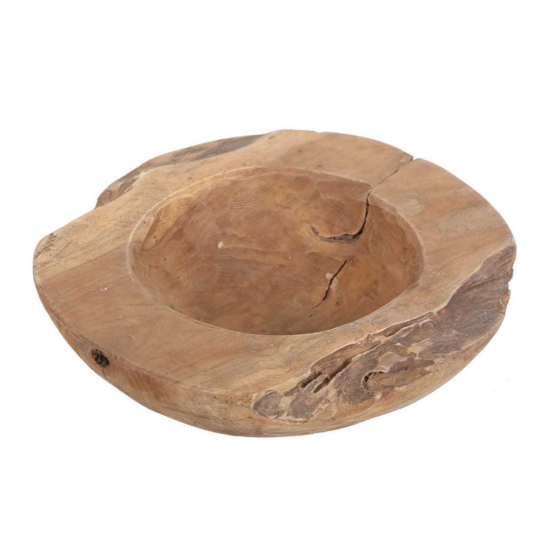 Cuenco de madera de teca Carlo