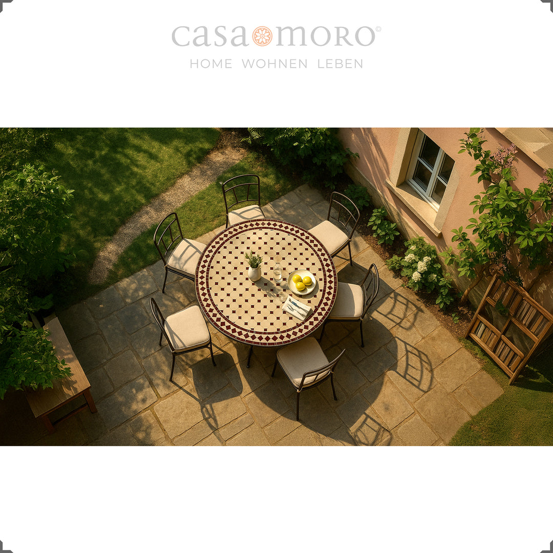 Terrassentisch Ø 120 cm – robust & pflegeleicht