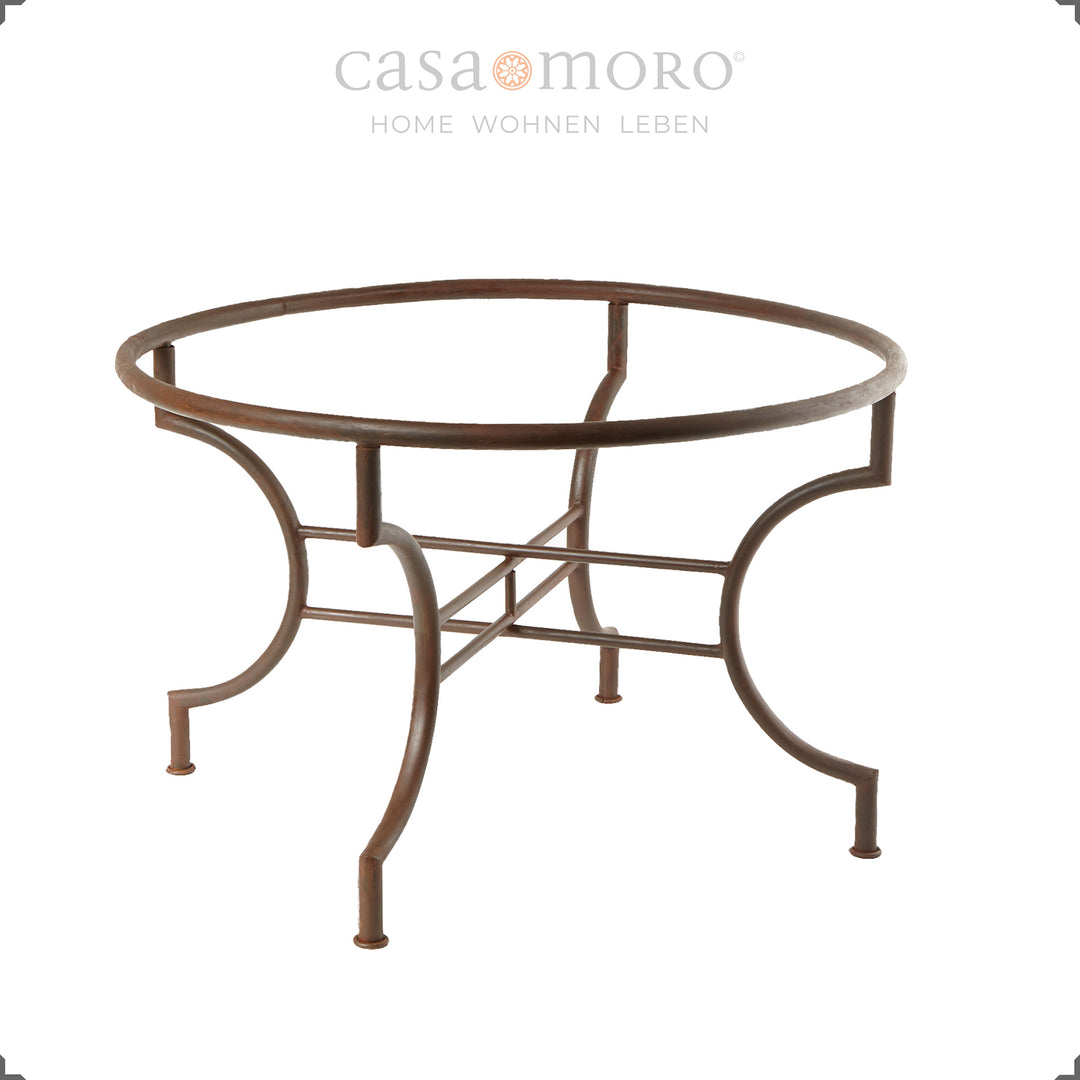 Elegantes Metallgestell in Edelrost-Optik mit klarer Form – stabil & stilvoll