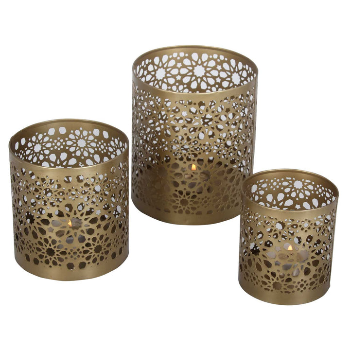 Juego de 3 faroles orientales Navin
