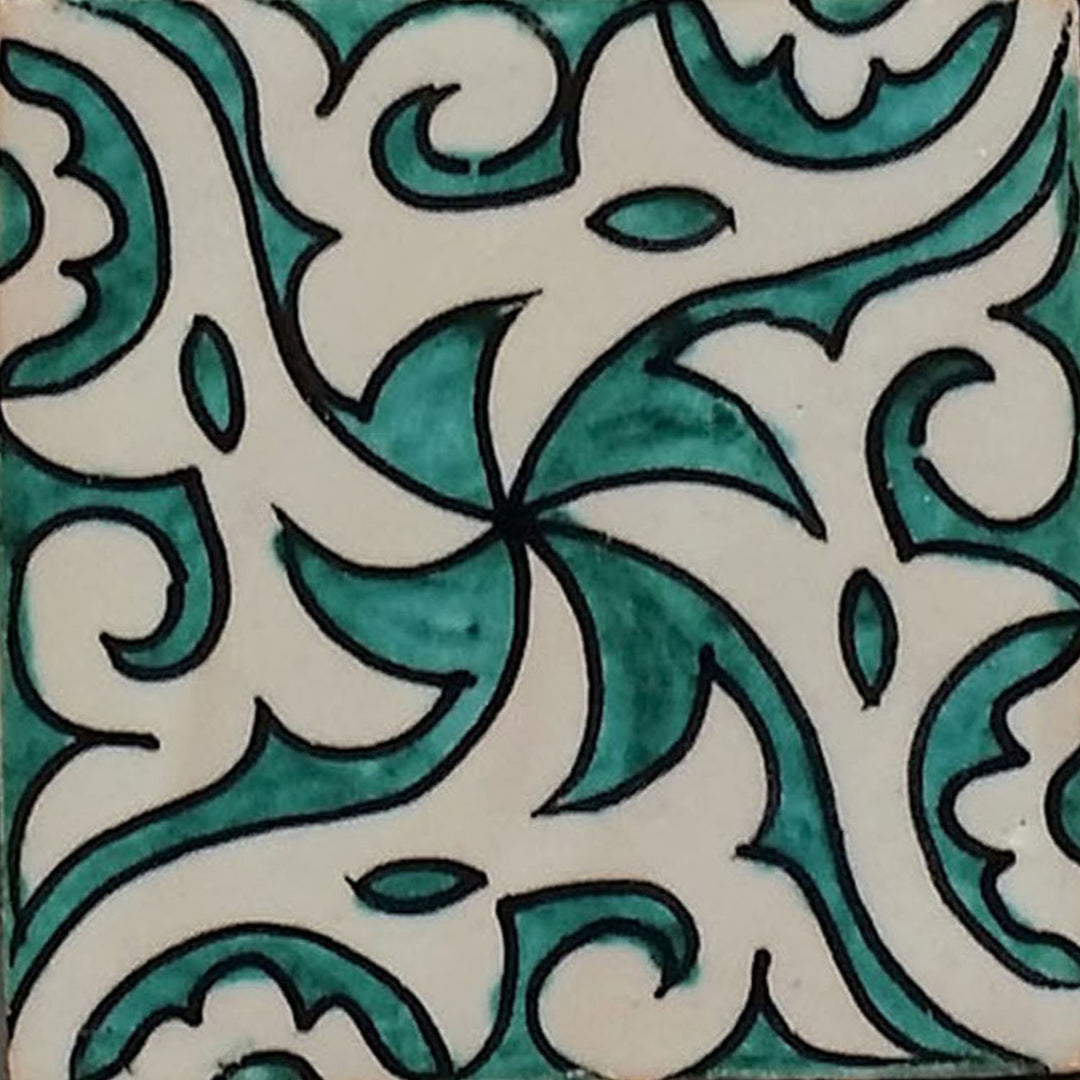 Azulejo pintado a mano - estilo casa de campo