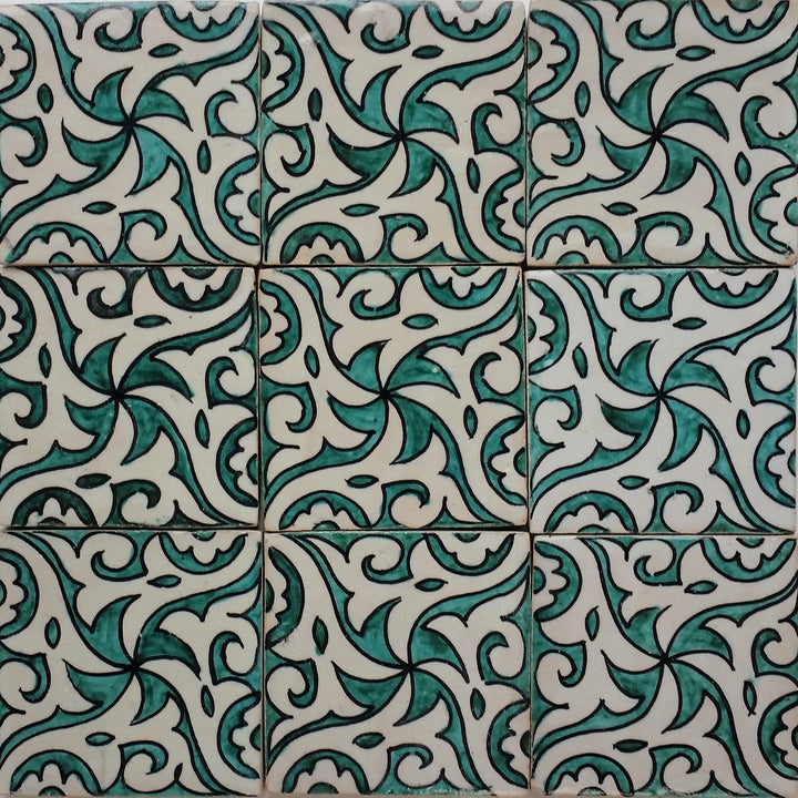 Azulejo pintado a mano - estilo casa de campo