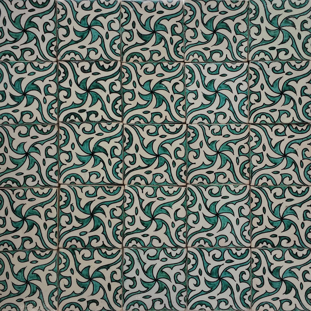 Azulejo pintado a mano - estilo casa de campo
