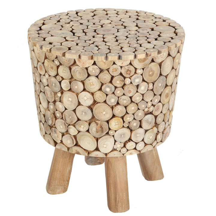 Taburete de madera de teca Merida