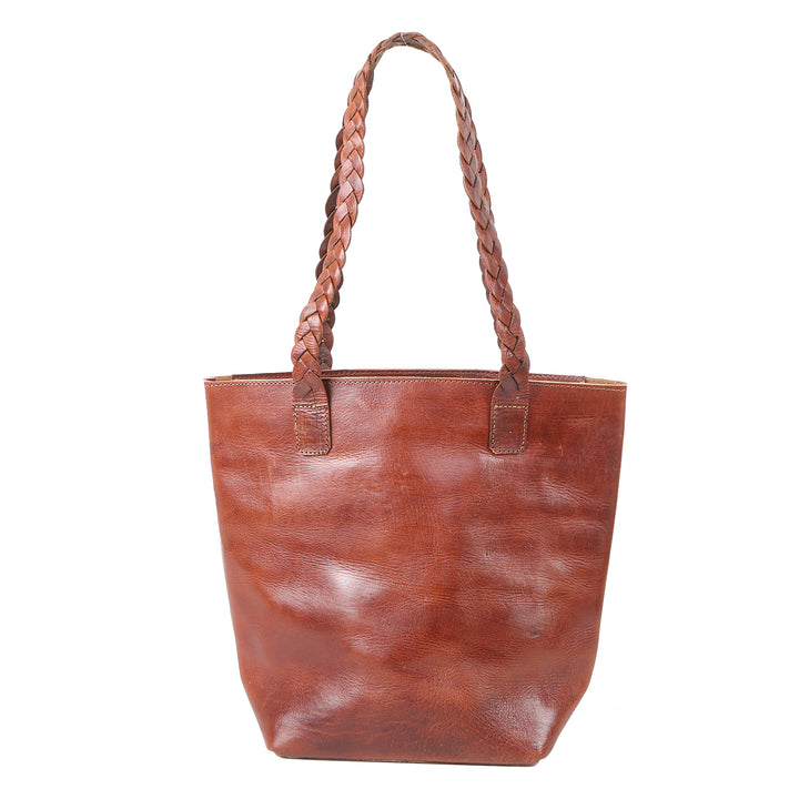 Bolso de piel para mujer Delia marrón