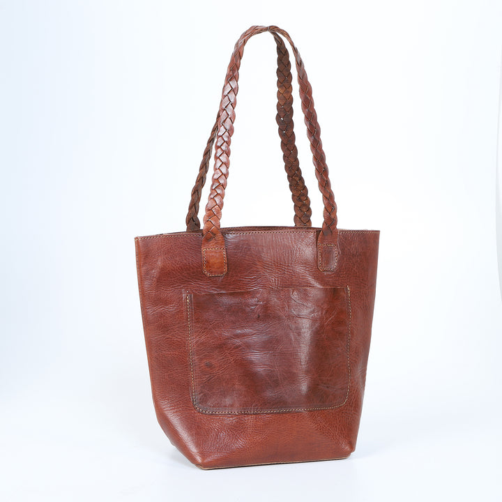 Bolso de piel para mujer Delia marrón