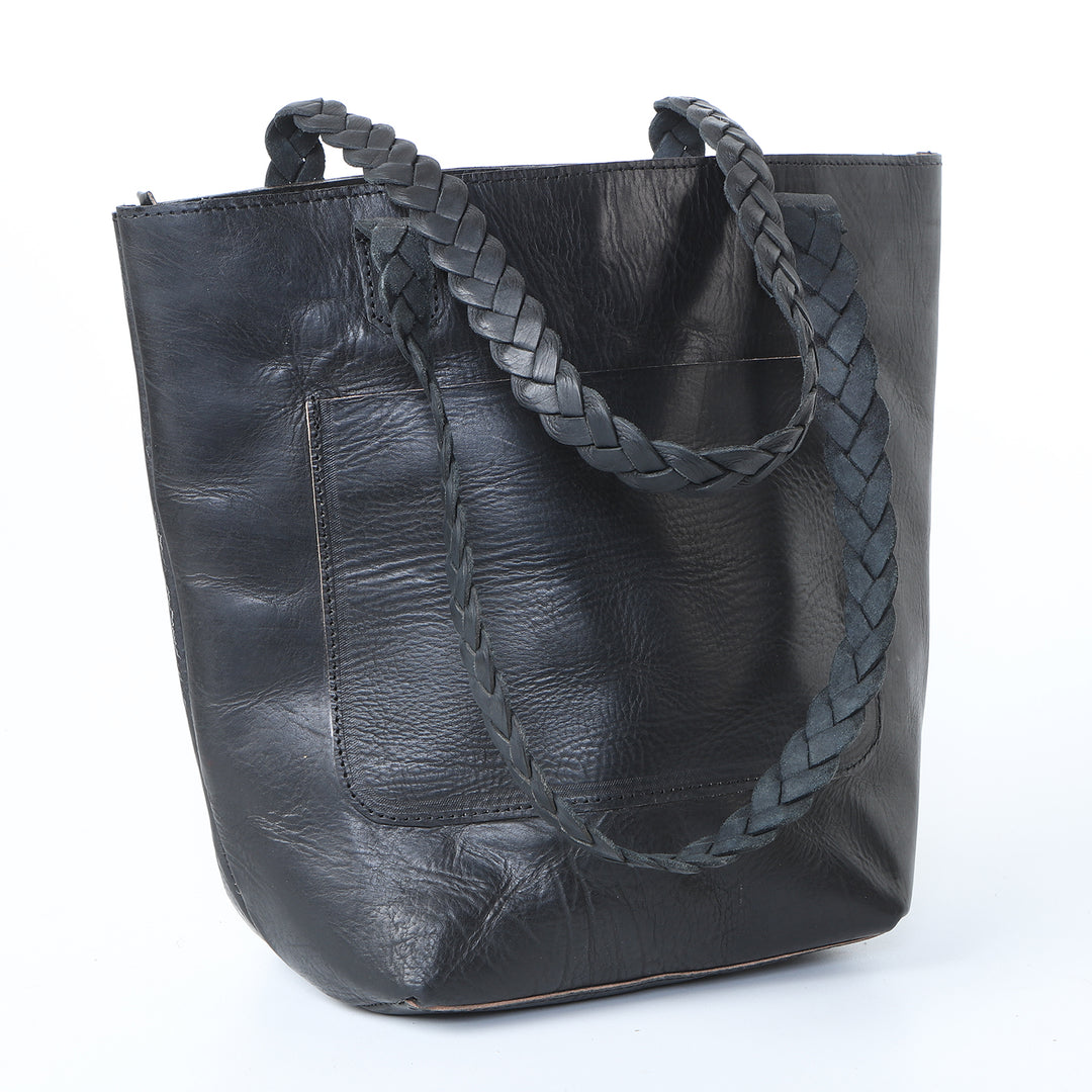 Bolso de piel para mujer Delia Negro