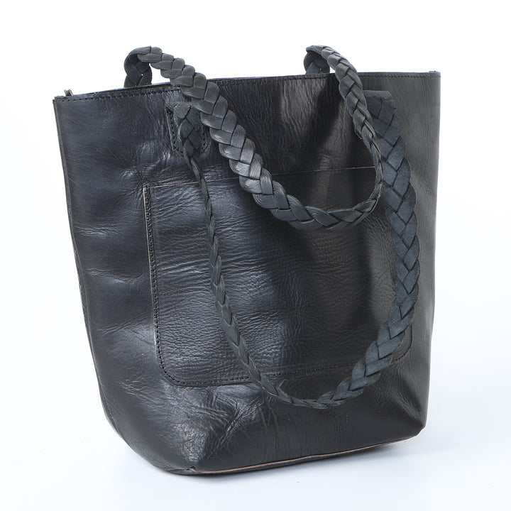 Bolso de piel para mujer Delia Negro