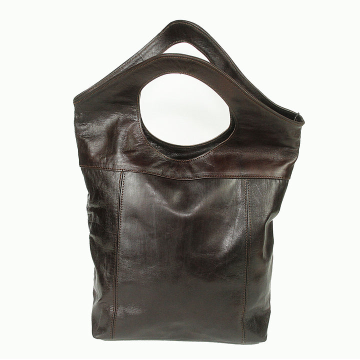 Bolso de cuero para mujer con kilim