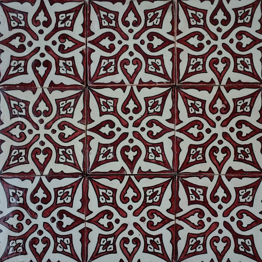 Azulejo pintado a mano – azulejo cerámico retro 10x10 cm