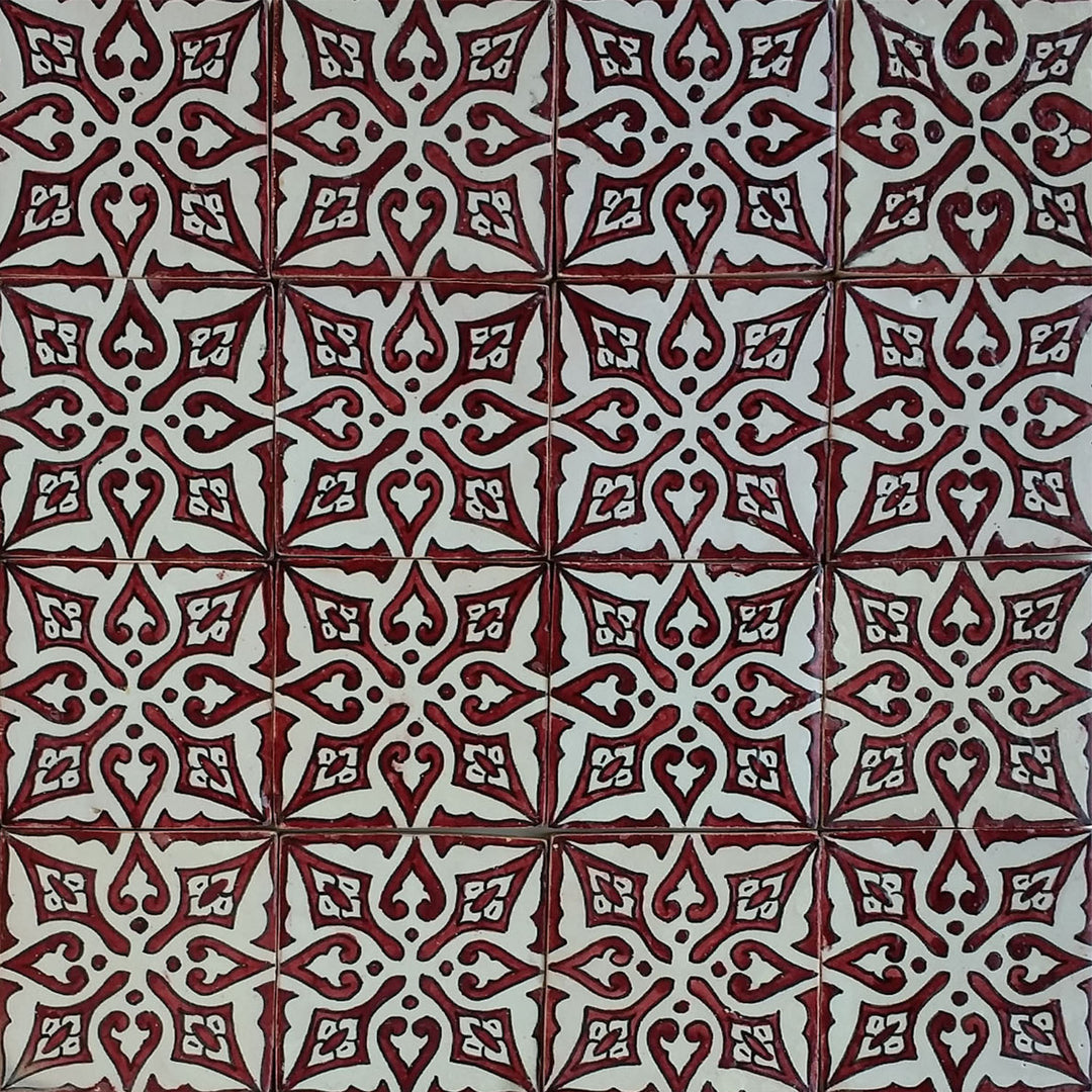 Azulejo pintado a mano – azulejo cerámico retro 10x10 cm