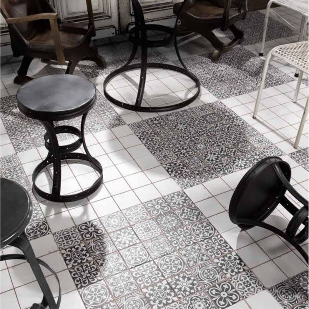 Azulejos marroquíes Rahel Patchwork negro