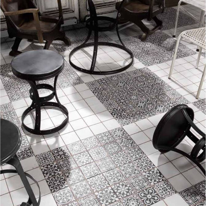 Azulejos marroquíes Rahel Patchwork negro