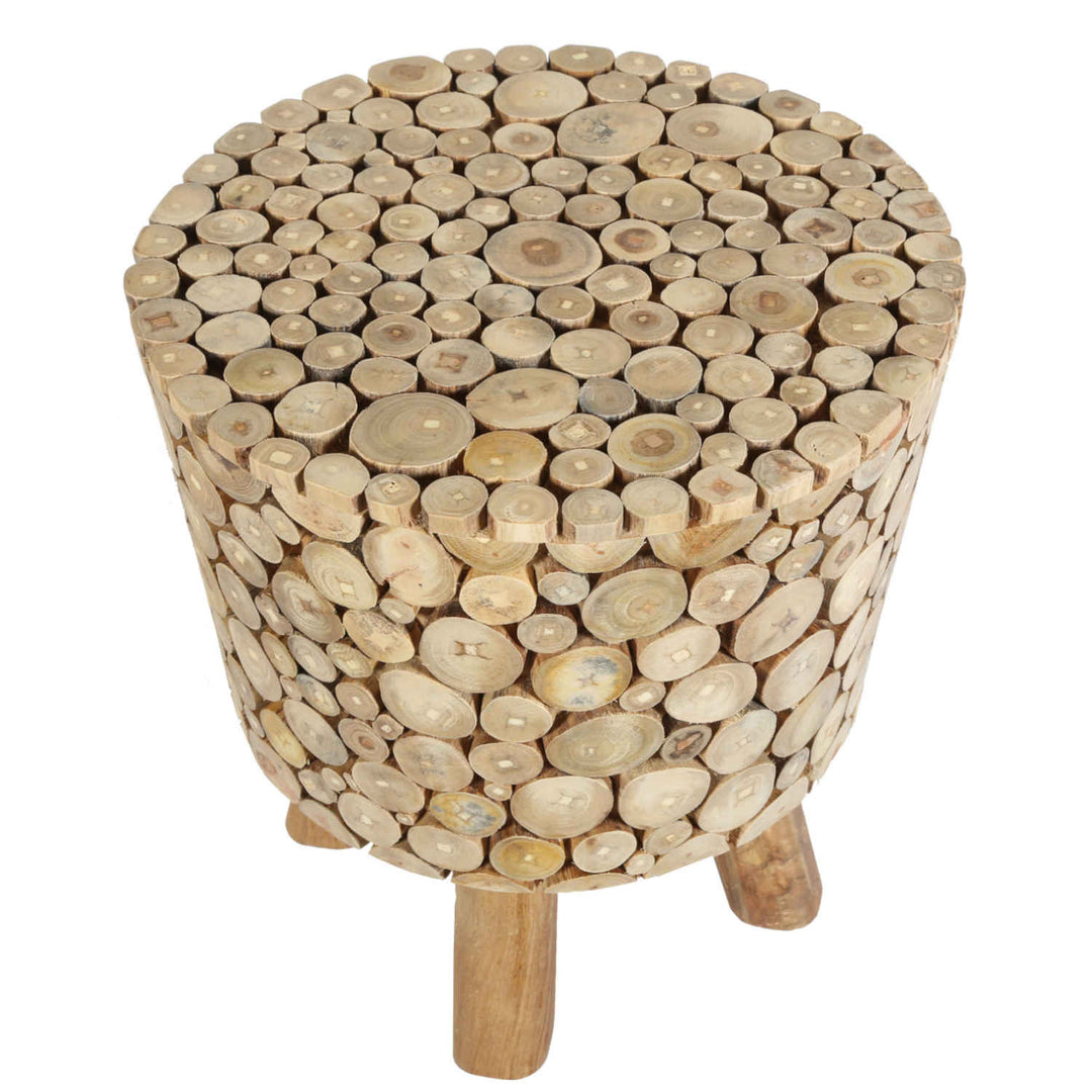 Taburete de madera de teca Merida