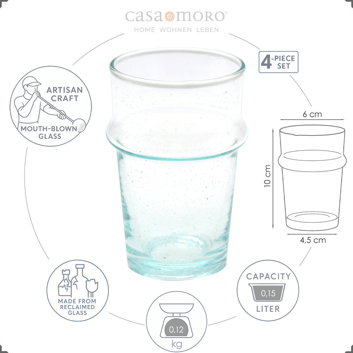 Juego de vasos de café.
