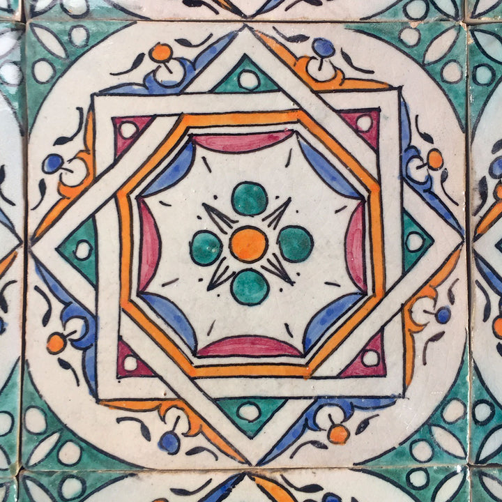Azulejo pintado a mano Samia 10x10