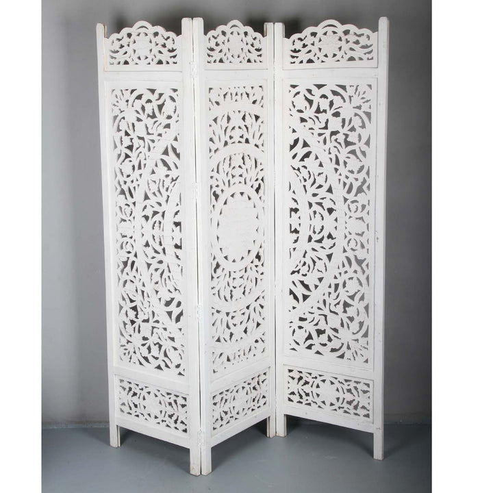 Biombo indio de madera Fadi