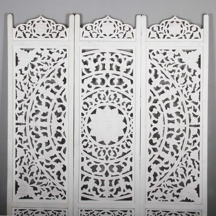 Biombo indio de madera Faysal