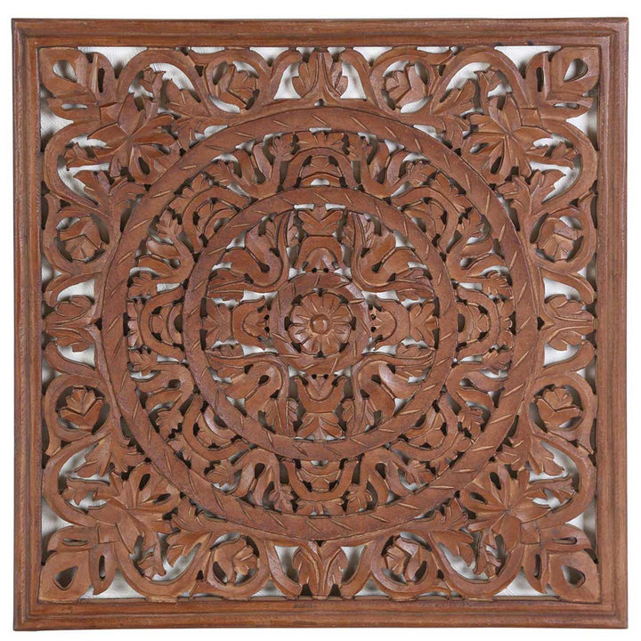 Mandala oriental de madera Lema