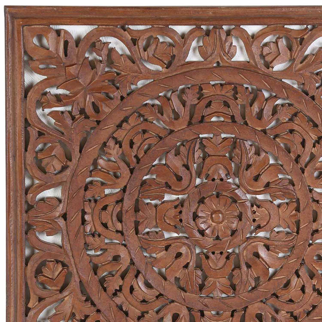 Mandala oriental de madera Lema