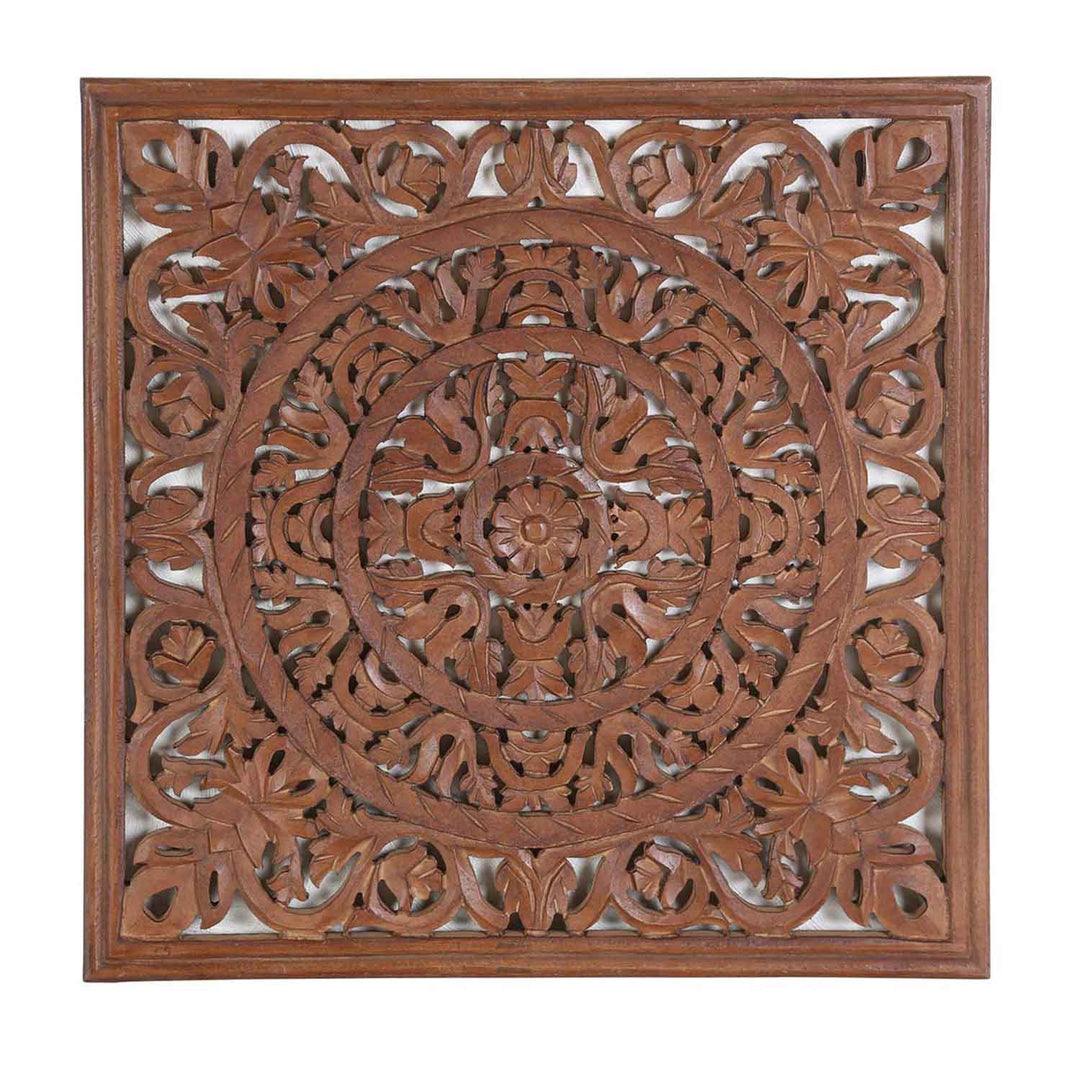 Mandala oriental de madera Lema