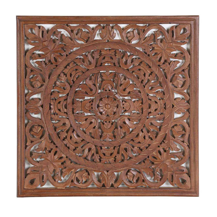Mandala oriental de madera Lema