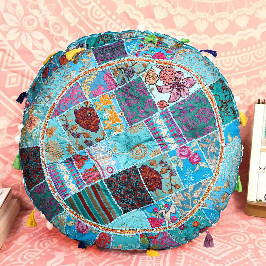 Cojín de yoga patchwork Lali grande
