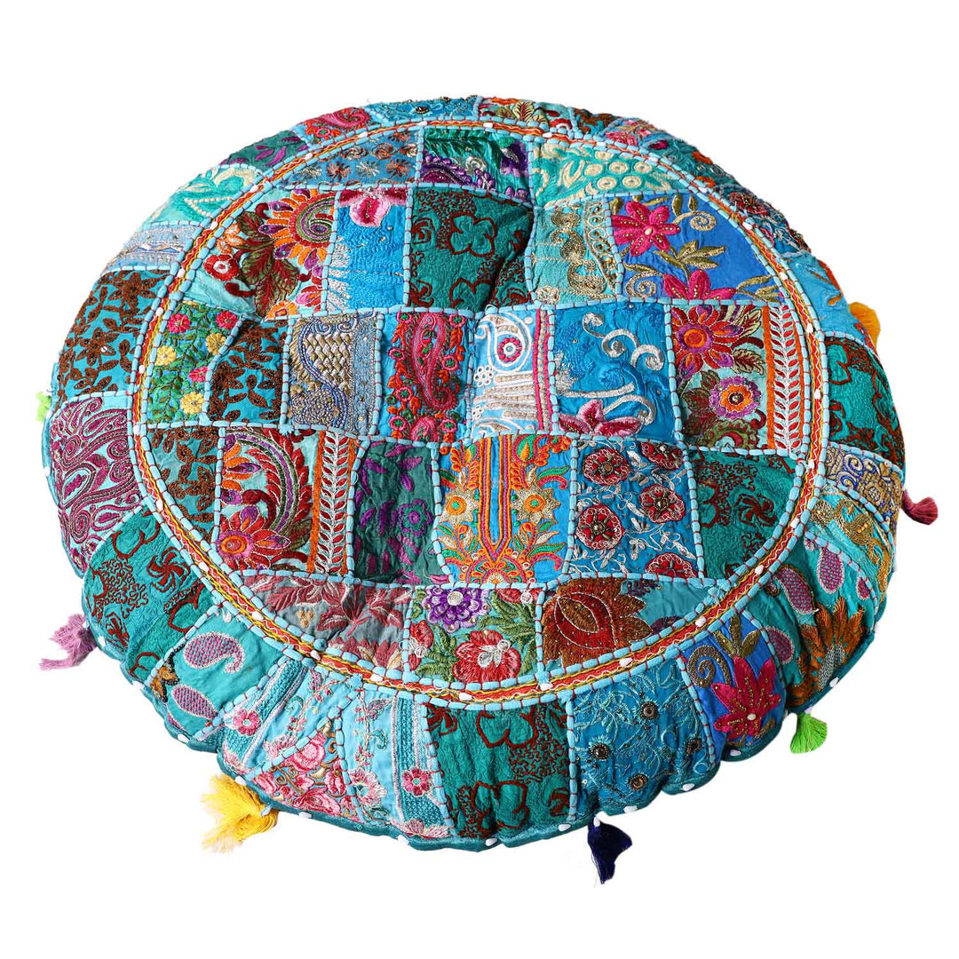 Cojín de yoga patchwork Lali grande