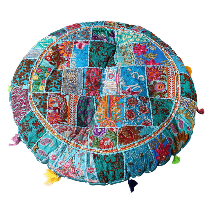 Cojín de yoga patchwork Lali grande