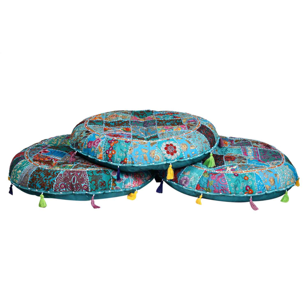 Cojín de yoga patchwork Lali grande