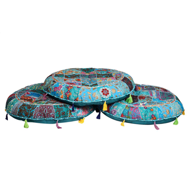 Cojín de yoga patchwork Lali grande