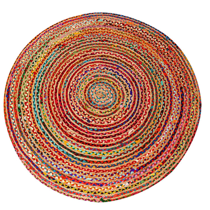 Alfombra de yute Tamani multicolor