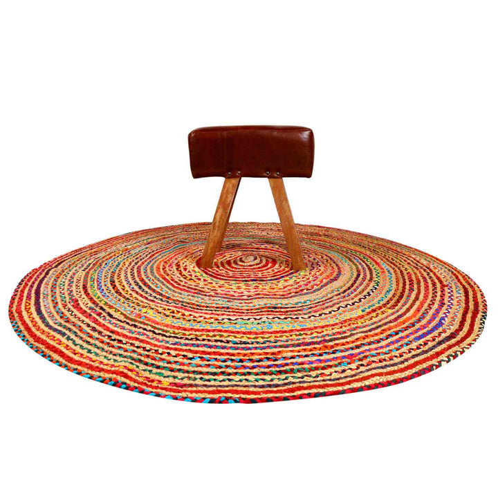 Alfombra de yute Tamani multicolor
