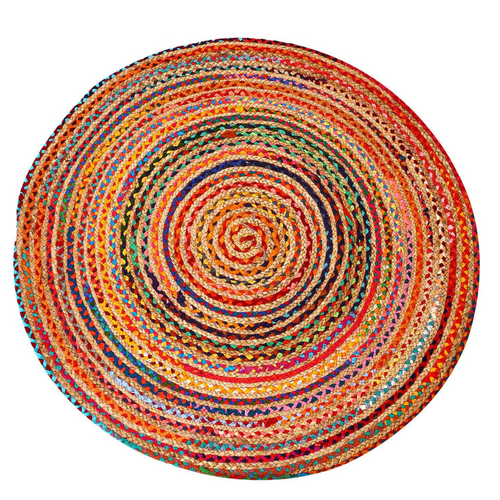 Alfombra de yute Tamani multicolor