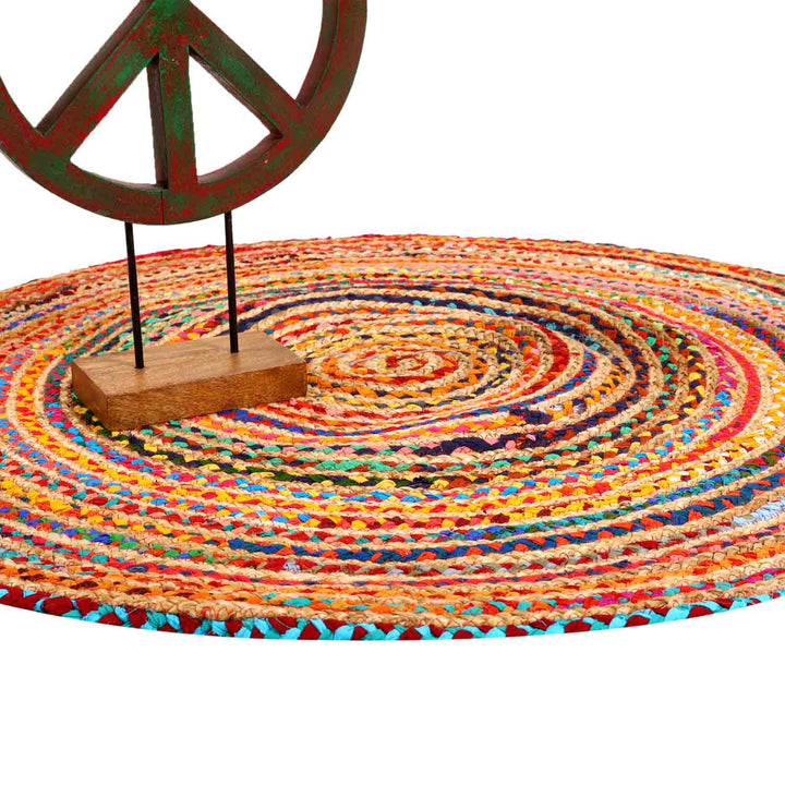 Alfombra de yute Tamani multicolor