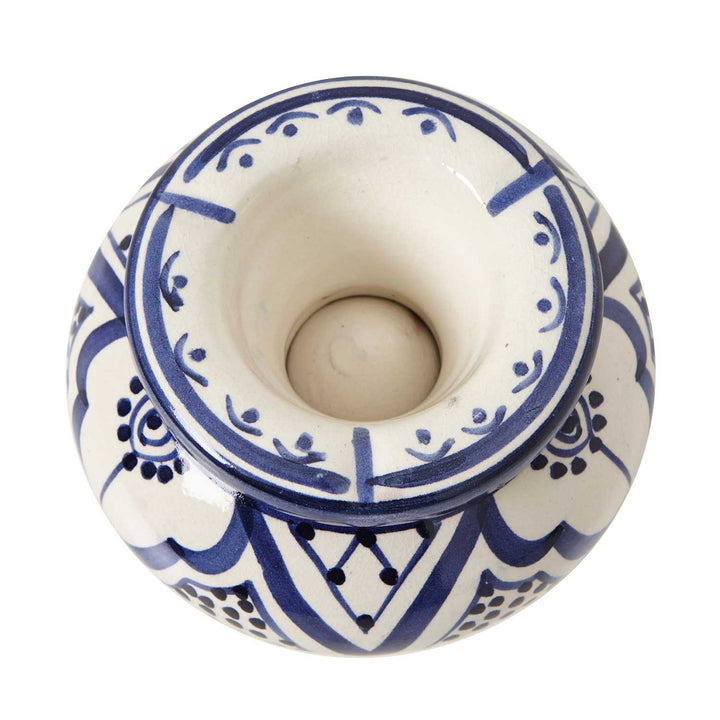 Cenicero de cerámica blanco