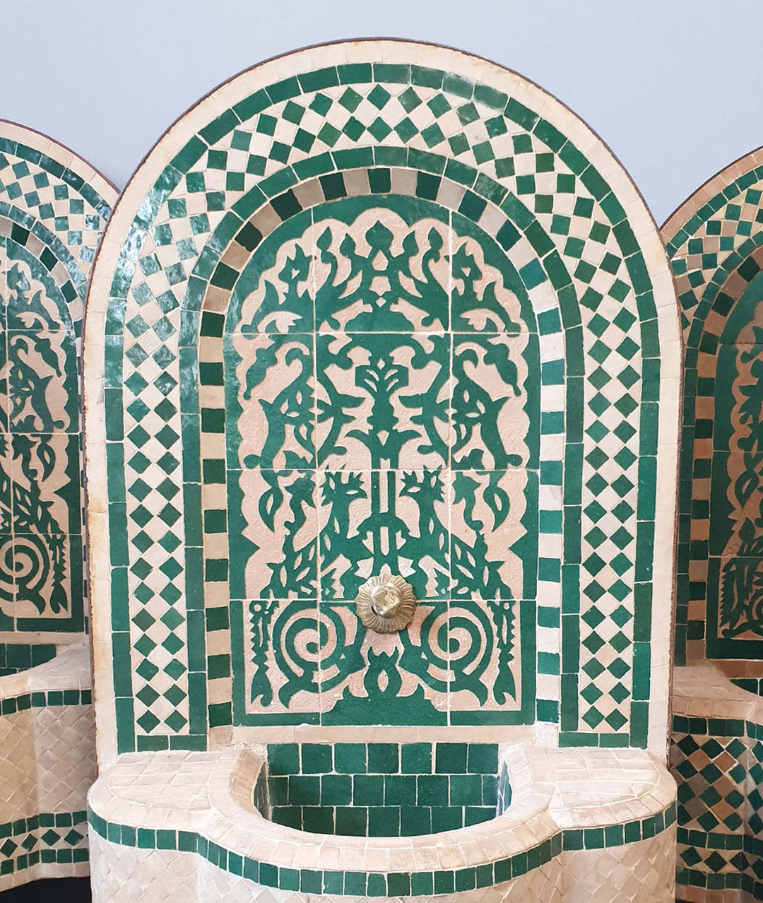 Mosaico marroquí Asfor verde