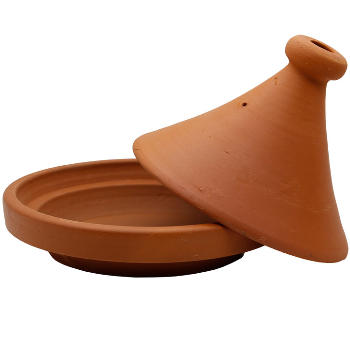 Tajine de Marruecos 25 cm sin tapa, sin vidriar y natural