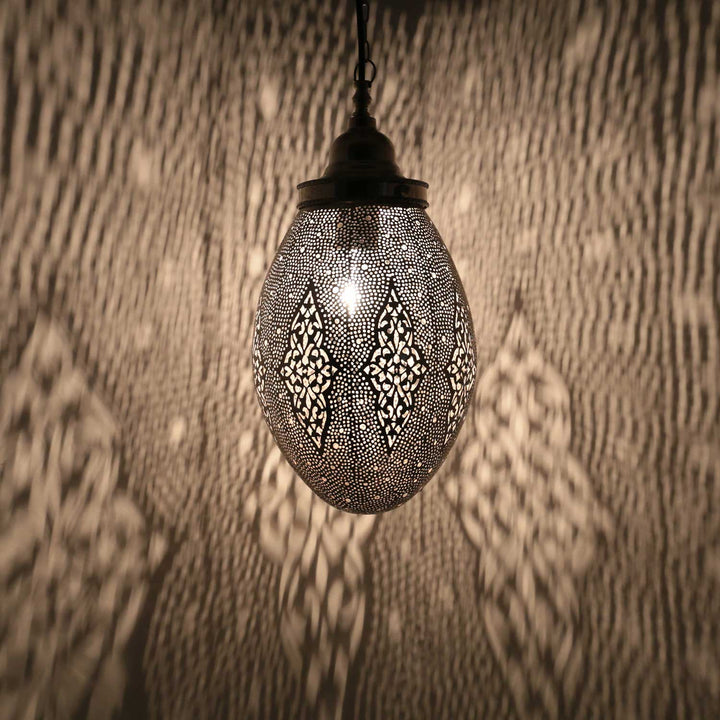 Lámpara oriental de plata Sanan