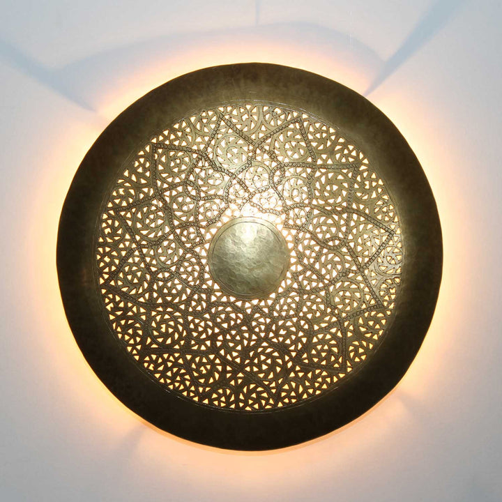 Lámpara de pared Hilal pequeña de latón