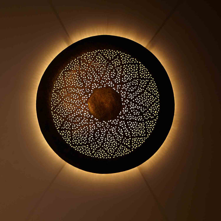 Lámpara de pared Hilal de latón