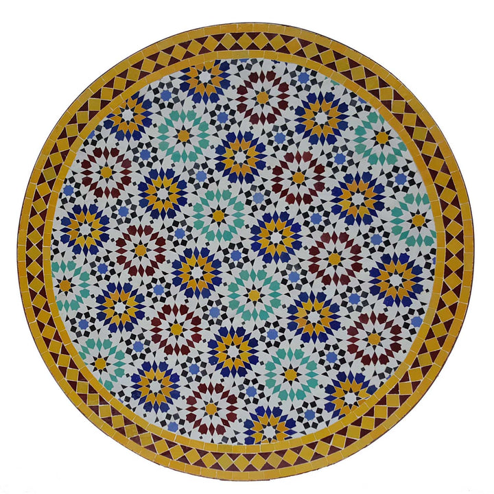 Mesa mosaico D120 Ankabut Amarillo