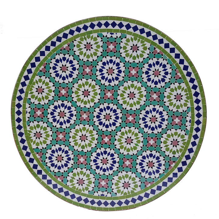 Mesa mosaico D120 Ankabut verde